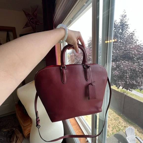 Coach | Bags | Coach 941 Dakotah 22 Burgundy Bordeaux Glovetanned